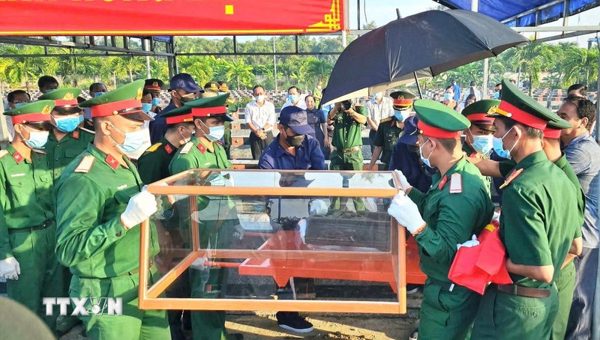 Cà Mau: Quy tập thành công 3 hài cốt liệt sỹ tại nghĩa trang tạm Cầu Chữ Y
