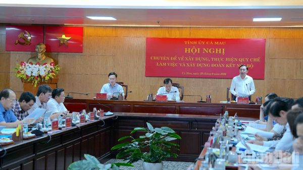 Cà Mau siết chặt quy chế làm việc, củng cố đoàn kết nội bộ từ cơ sở