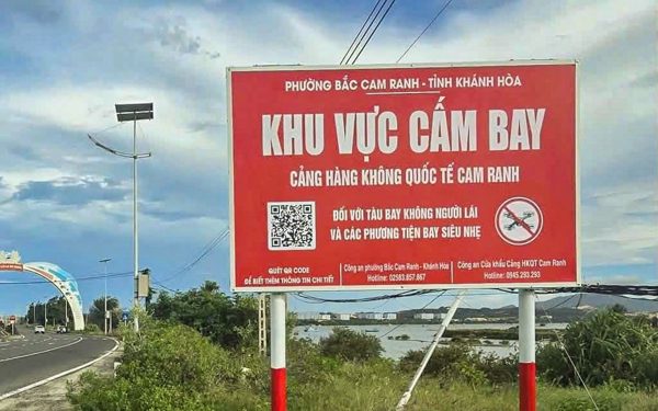 Cấm bay flycam, drone quanh sân bay quốc tế Cam Ranh