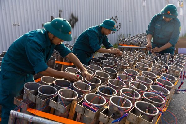 Cận cảnh 3 trận địa pháo hoa chào mừng 72 năm Ngày Giải phóng Thủ đô