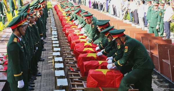 Cần Thơ an táng 38 hài cốt liệt sĩ tại nghĩa trang có hơn 3.800 ngôi mộ
