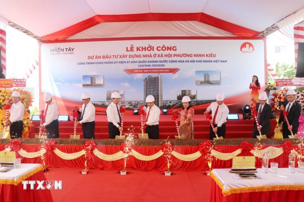 Cần Thơ khởi công Dự án đầu tư xây dựng nhà ở xã hội phường Ninh Kiều