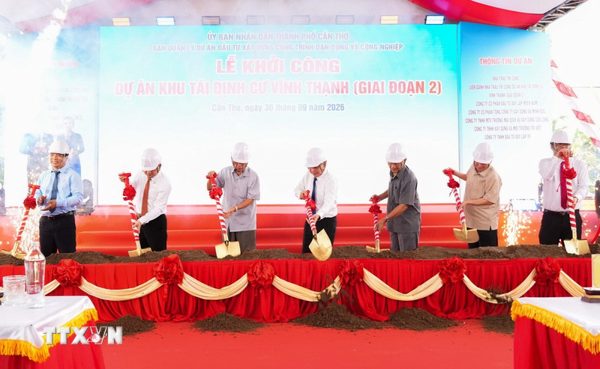 Cần Thơ khởi công khu tái định cư gần 977 tỷ đồng tại Vĩnh Thạnh