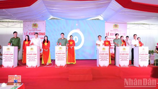 Cần Thơ: Khởi công xây dựng trụ sở làm việc Công an các xã, phường