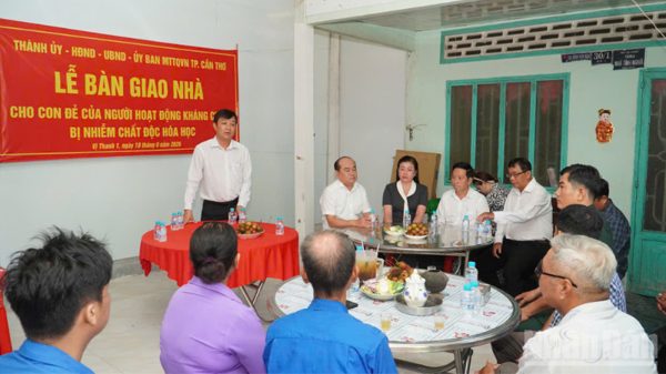 Cần Thơ triển khai hiệu quả chương trình xóa nhà tạm cho con người hoạt động kháng chiến bị nhiễm chất độc hóa học
