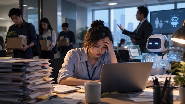 Càng dùng AI càng kiệt sức vì sếp bắt một người làm việc bằng ba