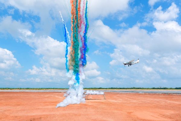 Cảng hàng không Quảng Trị thực hiện chuyến bay kiểm tra an toàn tĩnh không