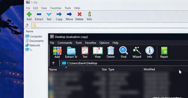 Cảnh báo bảo mật người dùng Windows đang sử dụng 7-Zip và WinRAR