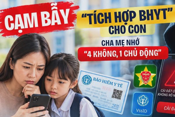 Cảnh giác thủ đoạn “tích hợp bảo hiểm y tế” cho con