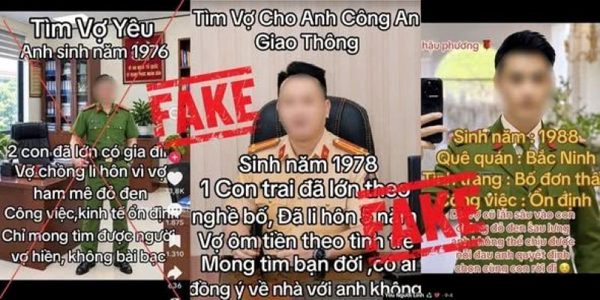 Cảnh giác với những video người mặc trang phục công an, quân đội hẹn hò, tìm bạn đời trên mạng