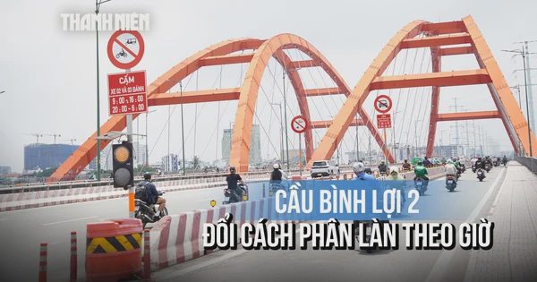 Cầu Bình Lợi 2 phân làn theo giờ, dòng xe được tách theo từng khung giờ