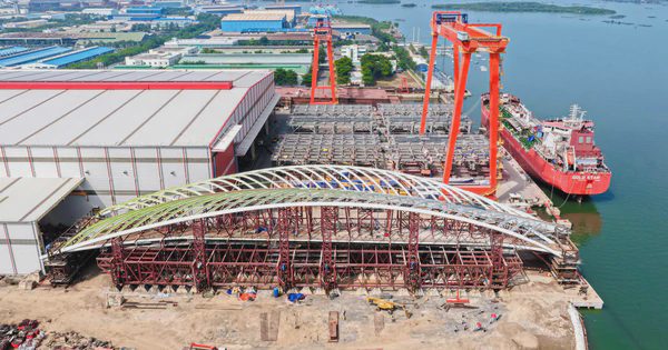 Cầu đi bộ hình lá dừa qua sông Sài Gòn dự kiến hợp long ngày 21/10