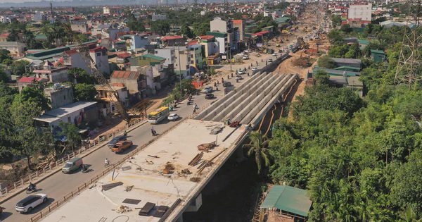 Cây cầu dài hơn 1 km, 4 làn xe dần thành hình ở cửa ngõ phía Tây Hà Nội