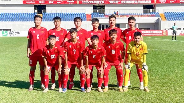CFA Team China 2026: U16 Việt Nam thua 0-3 trước U16 Kyrgyzstan