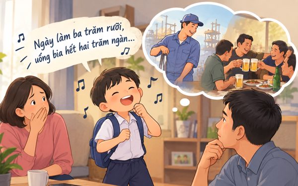 Cha mẹ 'tìm thấy' mình khi con hát 'ngày làm ba trăm rưỡi, uống bia hết hai trăm ngàn'