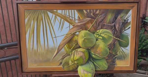 Chàng họa sĩ vẽ buồng dừa, bắp chuối… như thật