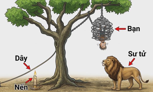Chàng trai làm gì để thoát khỏi nguy hiểm?