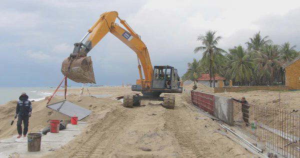 Chạy đua thời gian, tăng tốc dựng bờ kè ngăn xói lở bờ biển đẹp nhất châu Á