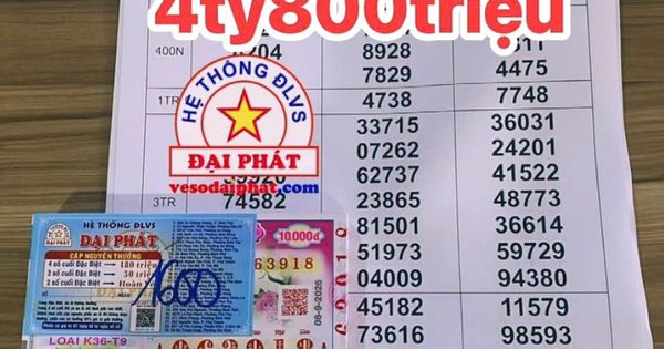 Chi 1,6 triệu mua vé số, người đàn ông ở TP.HCM trúng 4,8 tỉ xổ số miền Nam