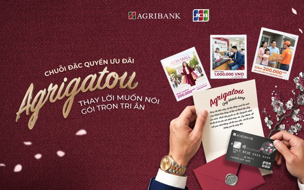 Chi 3 triệu đồng, chủ thẻ Agribank JCB được hoàn tới 1 triệu