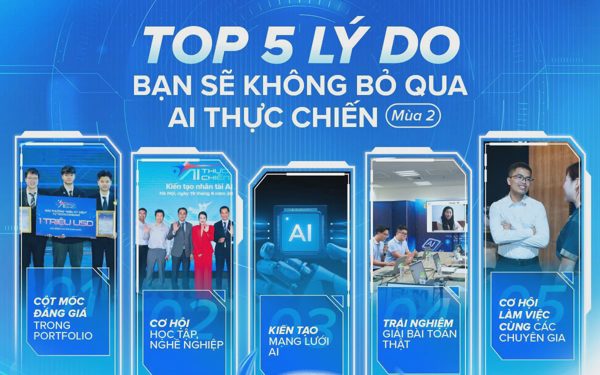 Chỉ còn 4 ngày để đăng ký AI Thực Chiến mùa 2