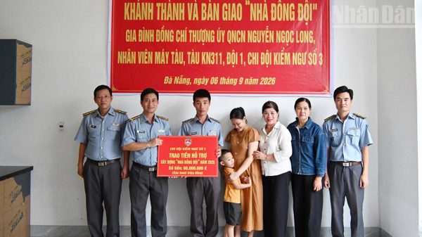 Chi đội Kiểm ngư số 3 khánh thành, bàn giao nhà đồng đội