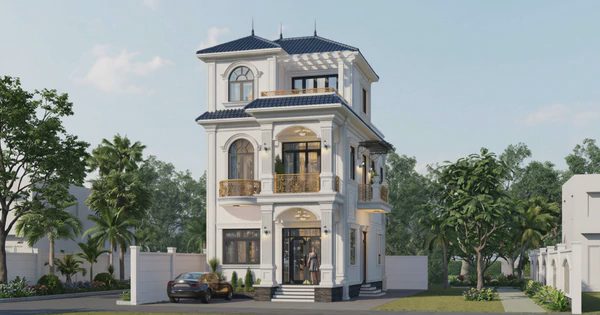 Chi phí xây nhà mái Nhật 2 tầng 1 tum 100m² bao nhiêu?
