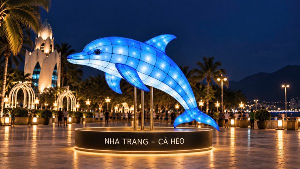 Chiêm ngưỡng linh vật khổng lồ tại lễ hội Trung thu ở Khánh Hòa
