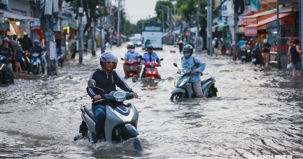 Chiều nay 11.10 triều cường đạt đỉnh: Đường ở TP.HCM ngập sâu, nước tràn vào nhà dân