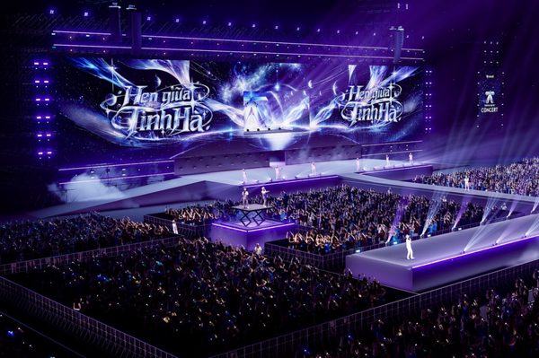 Choáng với toàn cảnh sân khấu concert Tinh hà say hi