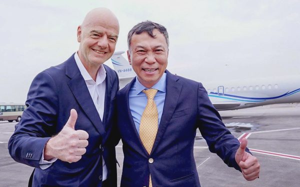 Chủ tịch FIFA Gianni Infantino đã đến Hà Nội