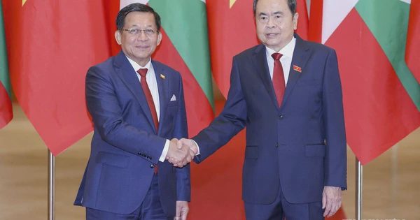 Chủ tịch Quốc hội Trần Thanh Mẫn hội kiến Tổng thống Myanmar Min Aung Hlaing