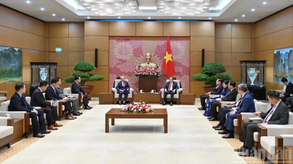 Chủ tịch Quốc hội Trần Thanh Mẫn tiếp Chủ tịch Hội Hữu nghị Hàn Quốc-Việt Nam