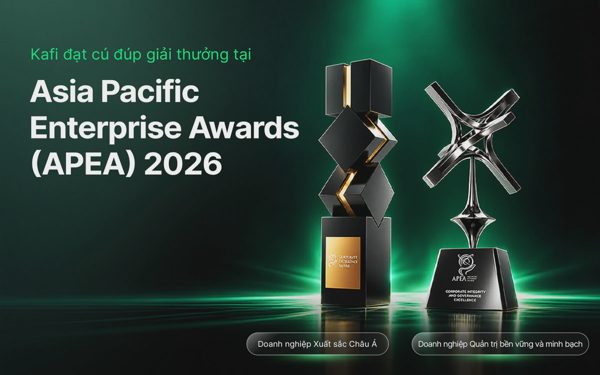 Chứng khoán Kafi đạt cú đúp giải thưởng APEA 2026, lợi nhuận 9 tháng tăng 58%