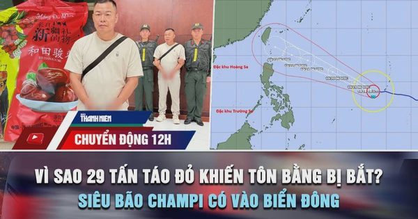 Chuyển động 12h: Vì sao 29 tấn táo đỏ khiến Tôn Bằng bị bắt? | Siêu bão Champi có vào Biển Đông?
