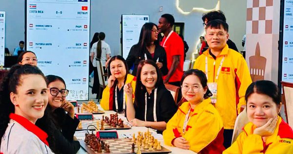 Cờ vua Việt Nam tiếp mạch chiến thắng ở Olympiad 2026