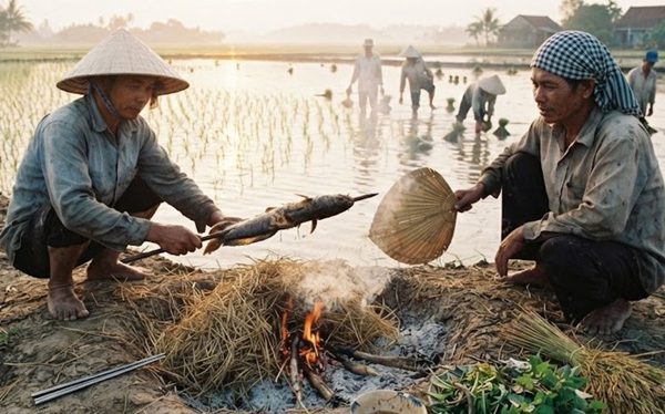 'Cơm cấy', người nông dân miền Tây hít hà: Ăn cơm ngoài ruộng nó ngon gì đâu