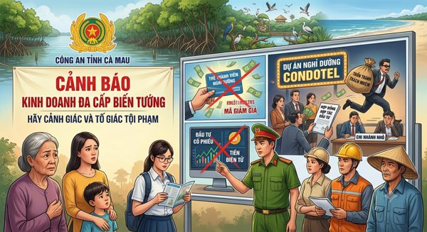 Công an Cà Mau cảnh báo thủ đoạn lừa đảo nhằm vào sinh viên, người nội trợ