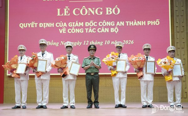 Công an thành phố Đồng Nai điều động lãnh đạo cấp phòng