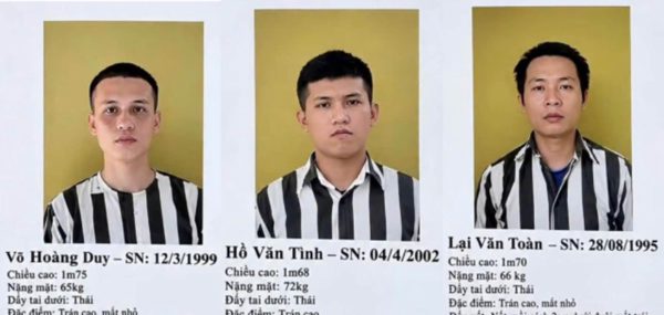 Công an truy bắt 3 phạm nhân trốn trại, công bố đặc điểm nhận dạng