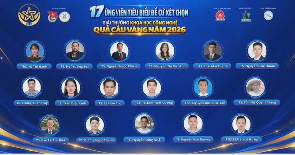 Công bố 17 nhà khoa học được đề cử Giải thưởng Quả cầu vàng 2026