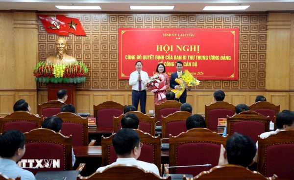 Công bố Quyết định của Ban Bí thư về công tác cán bộ tại tỉnh Lai Châu