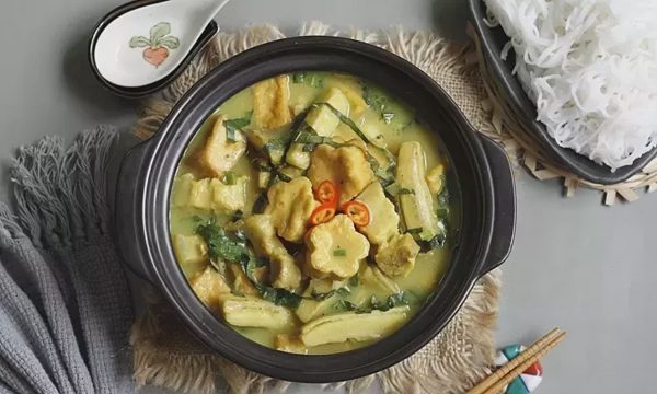 Công thức món ba chỉ om chuối đậu