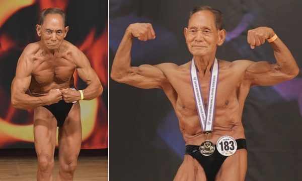 Cụ ông Nhật Bản 90 tuổi chinh phục danh hiệu vô địch thể hình thứ 19