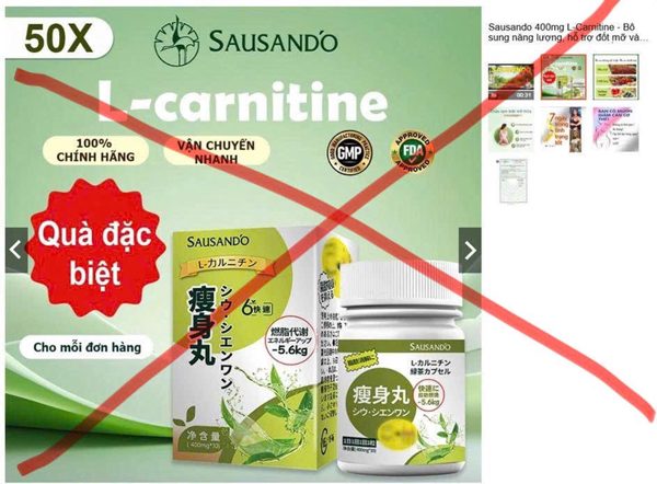 Cục An toàn thực phẩm yêu cầu Shopee gỡ sản phẩm giảm cân Sausando Slimming capsule