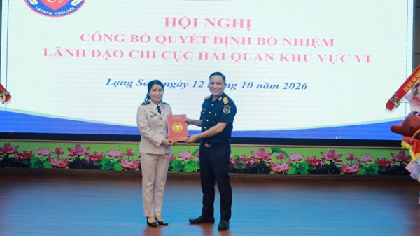 Cục Hải quan bổ nhiệm Phó Chi cục trưởng Chi cục Hải quan khu vực VI