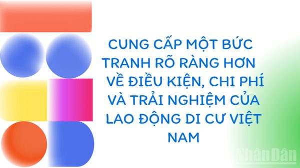 Cung cấp bức tranh rõ ràng hơn về điều kiện, chi phí của lao động di cư Việt Nam