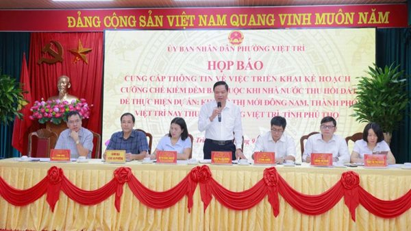 Cưỡng chế kiểm đếm để triển khai dự án trọng điểm của tỉnh Phú Thọ