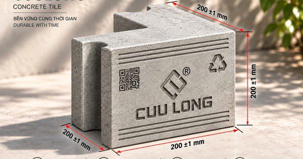 Cửu Long Eco ra mắt dòng gạch bê tông vật liệu xanh sau 14 năm nghiên cứu