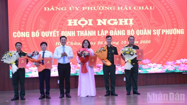 Đà Nẵng công bố thành lập Đảng bộ Quân sự phường Hải Châu